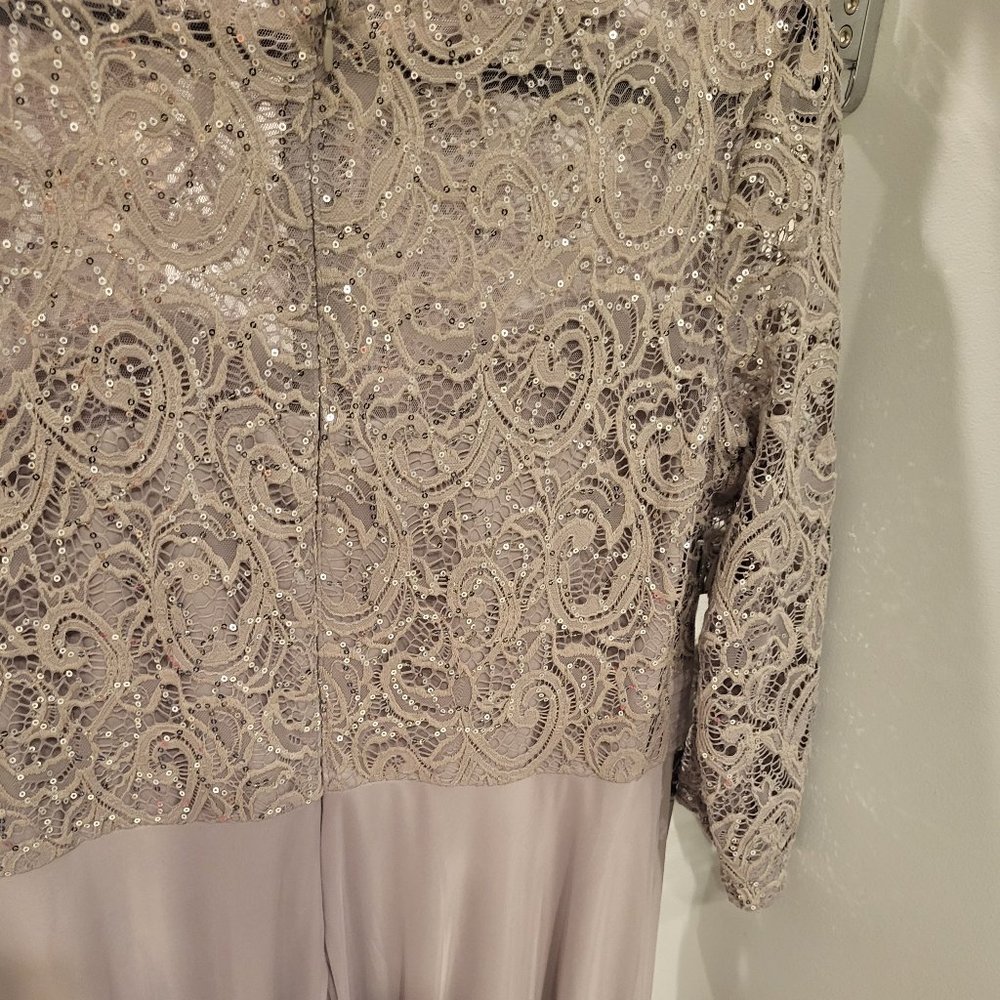 Size 16 Long Silver Dress
